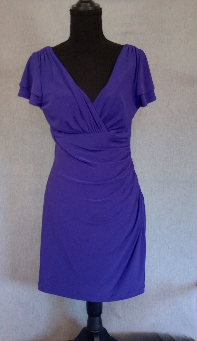 Ralph Lauren Purple Dress Size 8 Fully Lined Excellent Condition